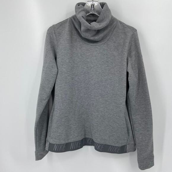 Nike Turtleneck Sweatshirt Women's Size M Gray Pullover Dri-Fit - Picture 12 of 12